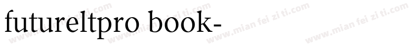 futureltpro book字体转换